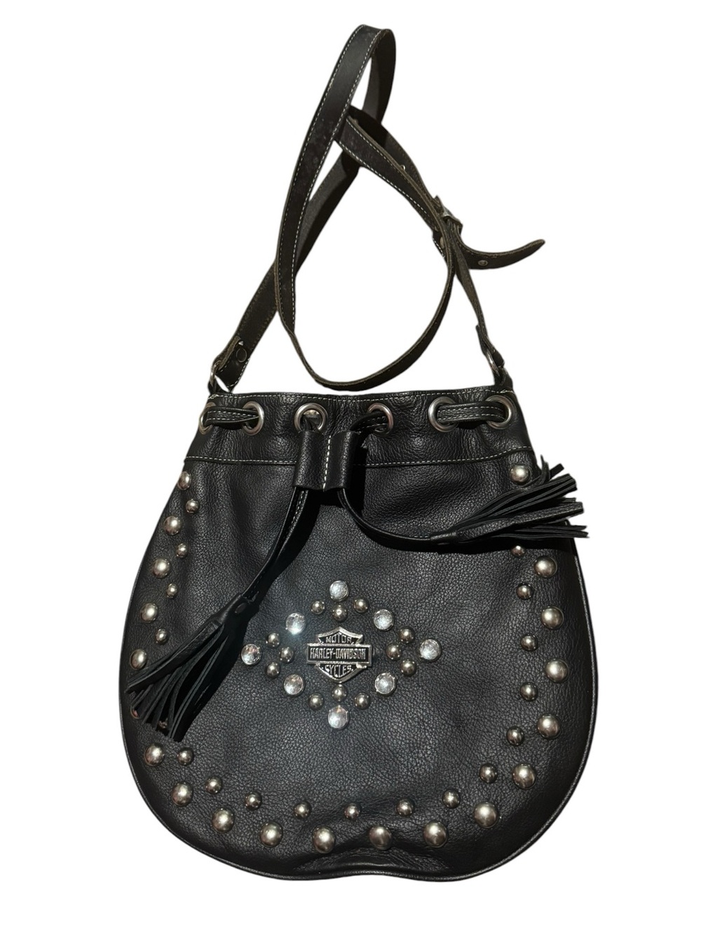 Harley Davidson Studded Leather Saddle Bag